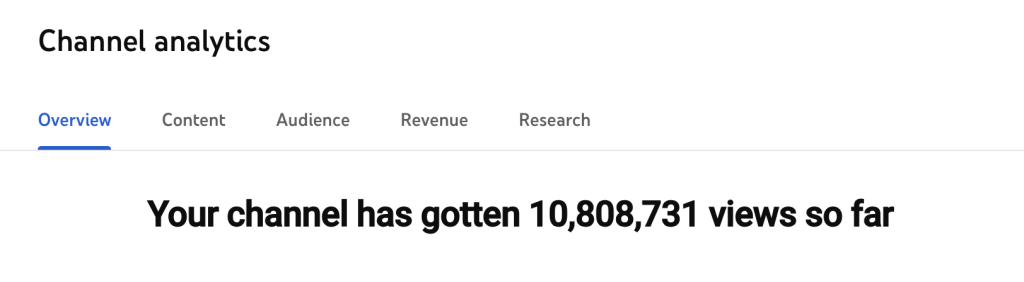 Banking Minutes YouTube Channel views milestone